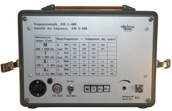 Prüfgerät für Frequenzkontrolle AM E-606