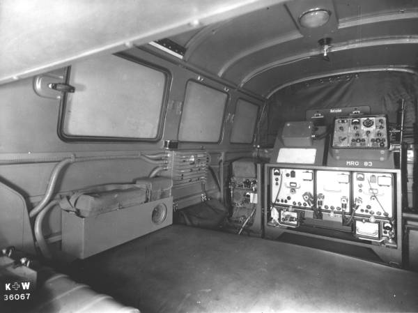 Kfo Funk VW Bus der Flab, Innenansicht